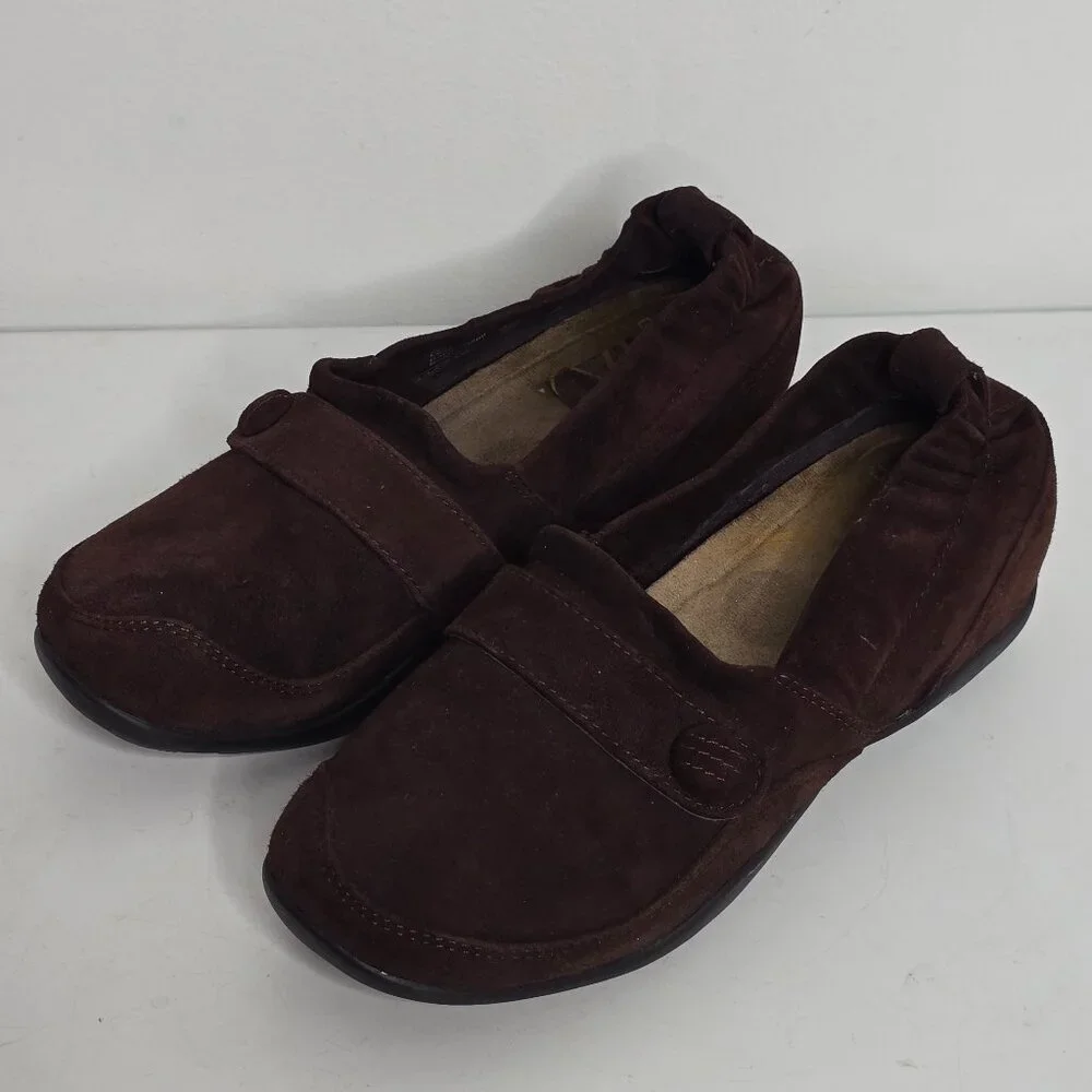 DANSKO Carol Chocolate Brown Suede Slip On Loafer‎ Shoes Size 9 EU 39 Womens